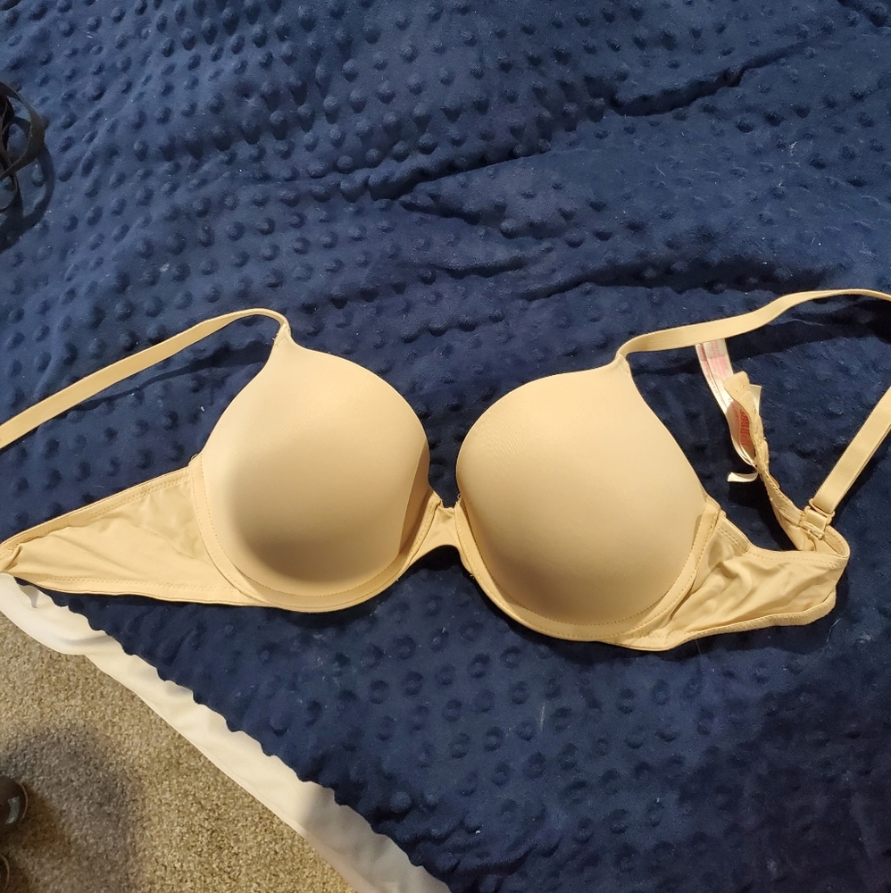 Womens PINK Underwire Bras (Nude/Black), 36C